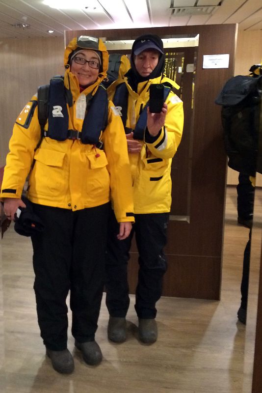 05B Charlotte And Jerome Ready To Disembark For Our The First Time On Aitcho Barrientos Island In South Shetland Islands Quark Expeditions Antarctica Cruise Ship